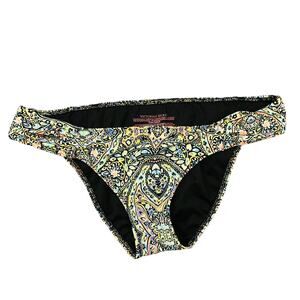 Victoria Secret The Knockout Swimsuit  Bikini Bottom Pastel Floral Design Small